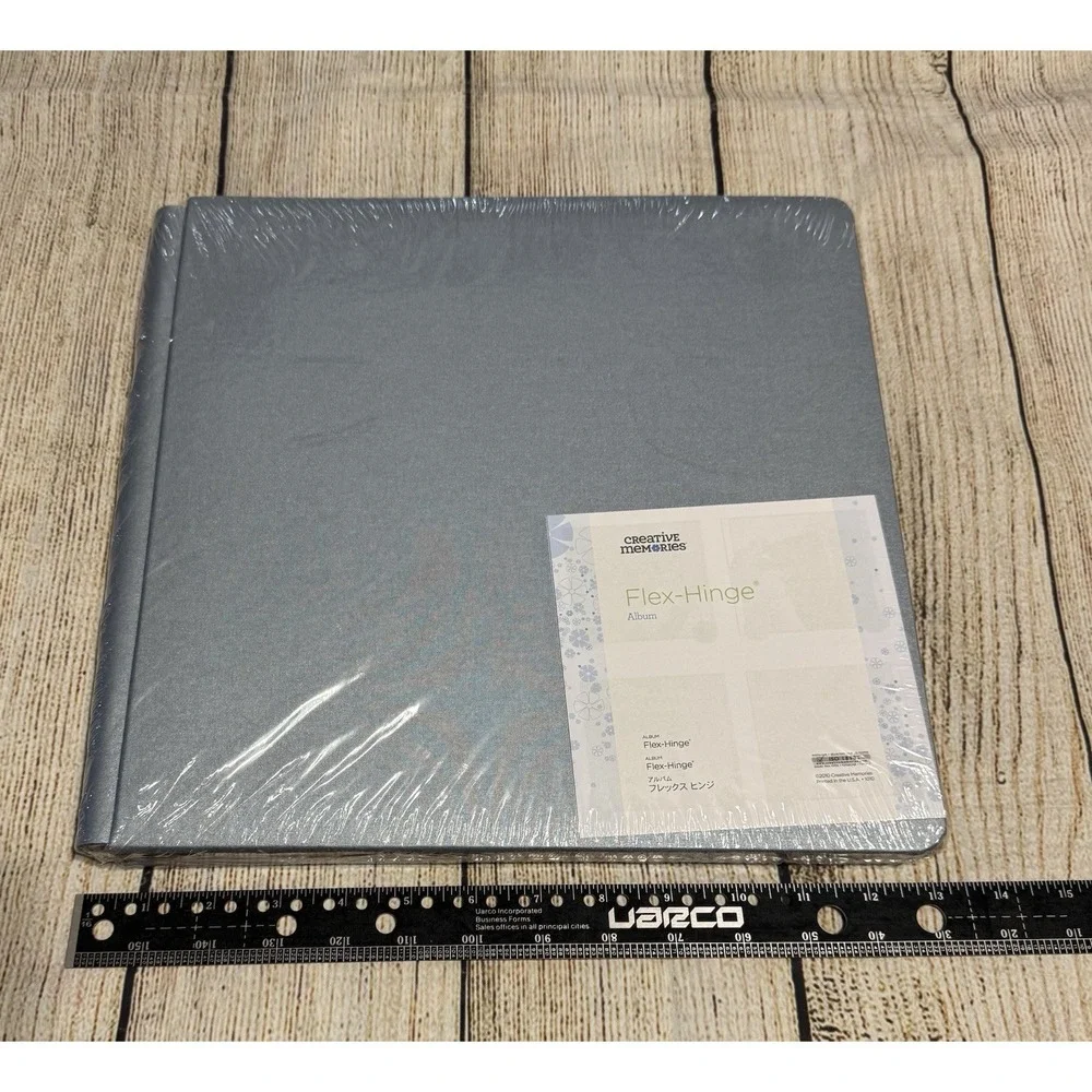 Creative Memories 12x12 Flex-Hinge Scrapbook Album Book Blue Shimmer New  Sealed